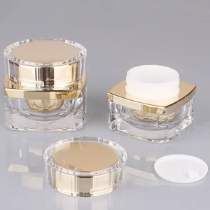 5g 10g 20g 30g 50g Transparent Empty Makeup Jar Thickened Portable Square Cosmetic Container Refillable Face Cream Bottle